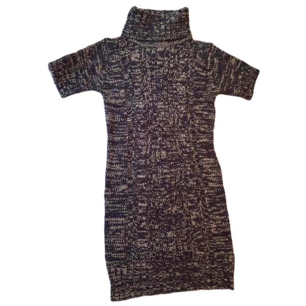 Seduction Cozy Flattering Knit Turtleneck Sweater Dress